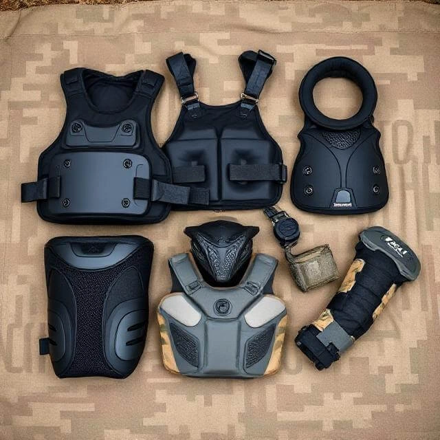 Valken Impact chest protector as essential paintball protective gear for safety