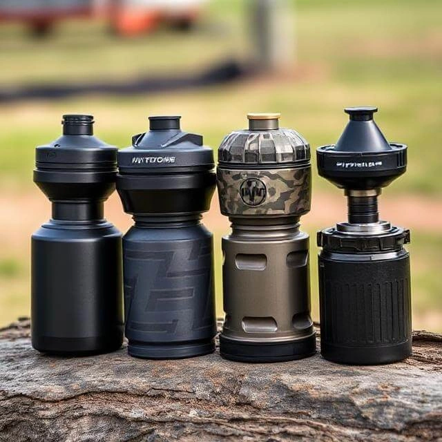 Reliable paintball hopper attached to a paintball marker ready for play