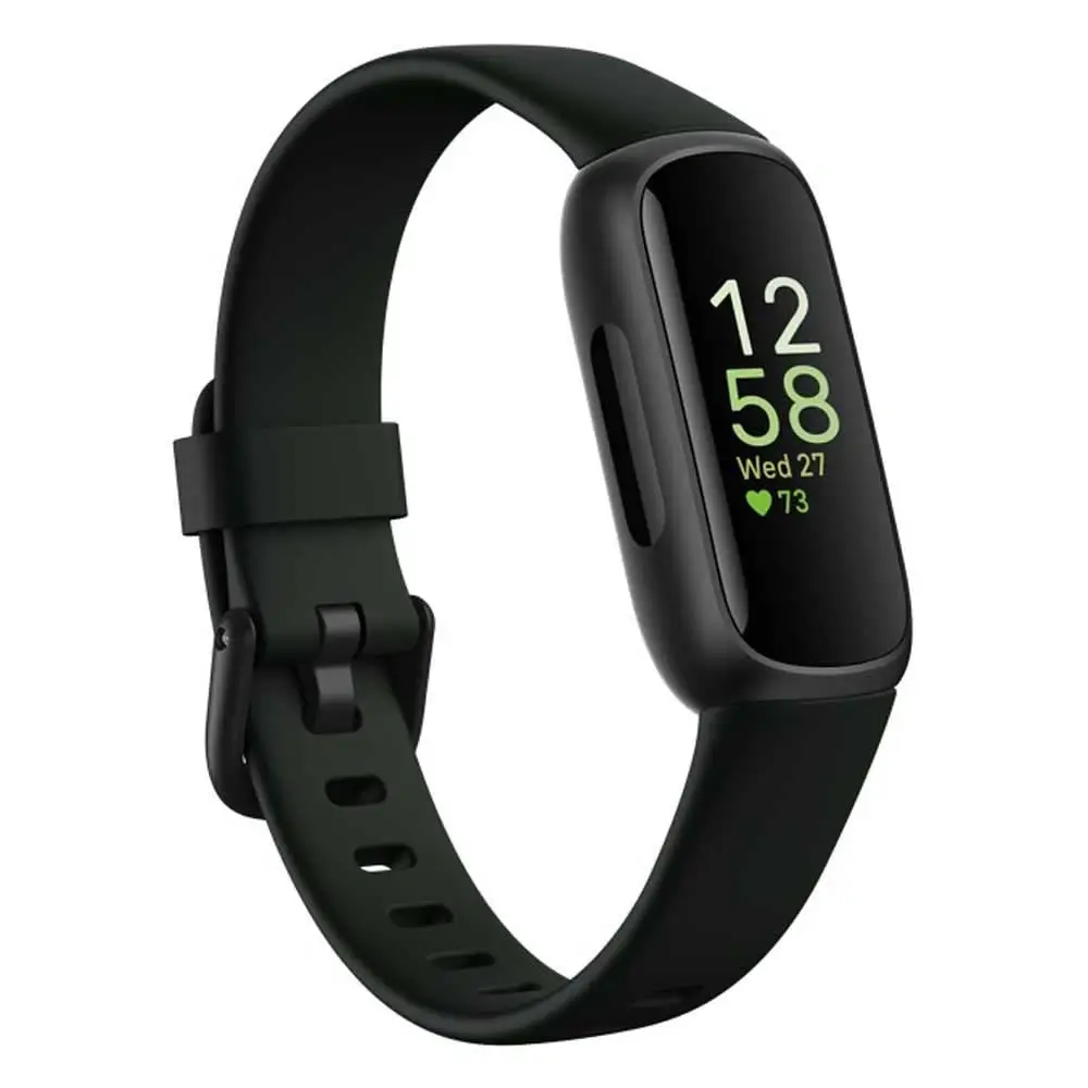 Fitbit Inspire 3 Health &-Fitness-Tracker with Stress Management, Workout Intensity, Sleep Tracking, 24/7 Heart Rate and more, Midnight Zen/Black One Size (S & L Bands Included)
