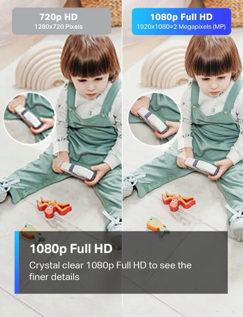 Tapo TP-Link C100 indoor security camera with full HD 1080p video quality