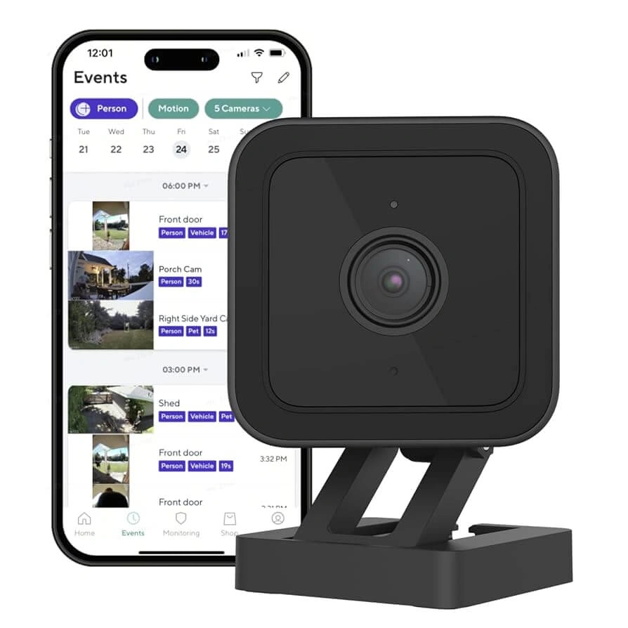 Wyze Cam v3 compact indoor/outdoor security camera with night vision