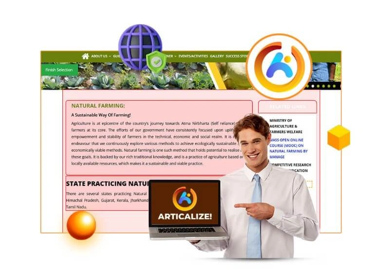 Articalize Elite AI article writing platform interface
