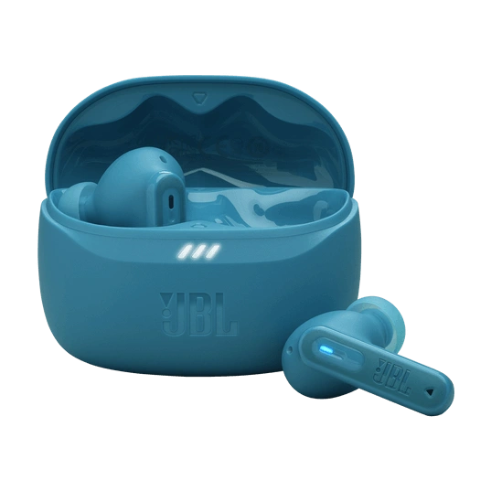 JBL Tune Beam 2 earbuds battery and charging case