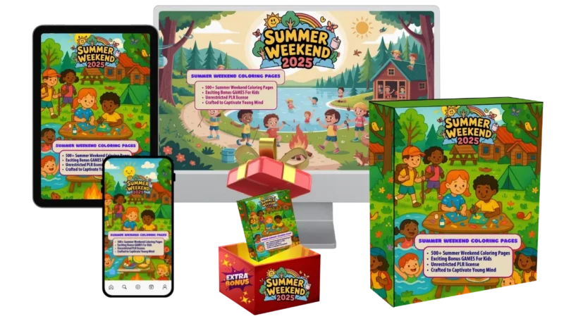 Summer Coloring Pages (PLR) Review: Turn Stunning Artwork into Profitable Digital Products